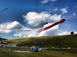 Flying Kites in Roccaraso